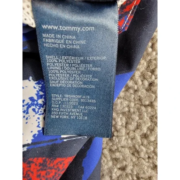 Tommy Hilfiger Wave All Over Print Swim Trunks Big Boys XL 18/20 Surf the Web